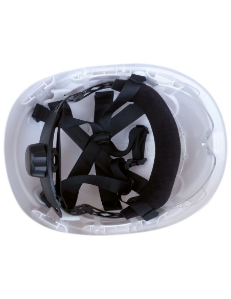 MONTANA, Casque diélectrique EN397, EN50365 avec jugulaire et visière transparente