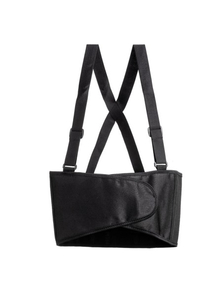 FASCIA LOMBARE elastica con velcro e bretelle (in blister)