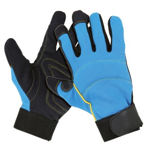 DETROIT, guanto pelle sintetica e tessuto elastico taglia unica
