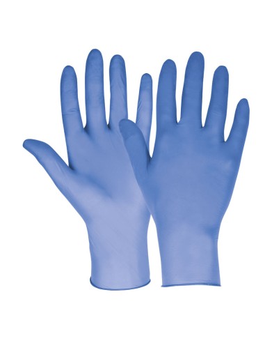 NITRISAFE Blue, guante de nitrilo azul EN374 AKL 3.5 gr, estuche 100