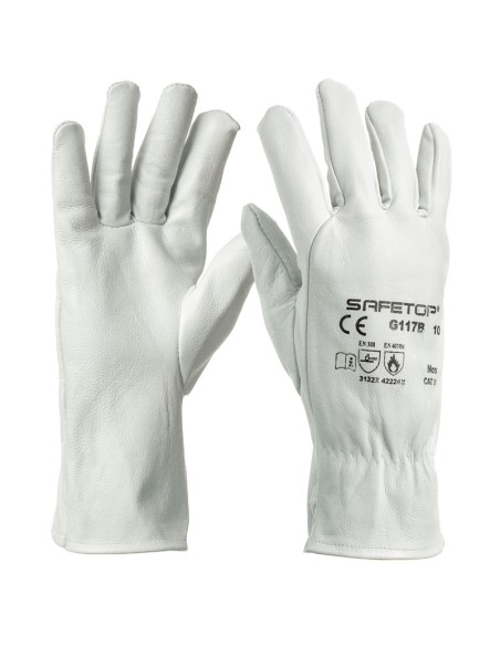 NOS, gant en cuir fleur de vache thermique 250ºC extra-long