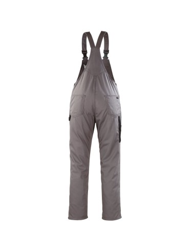 BERULFE, grey-black multi-pocket bib, sizes S-2XL