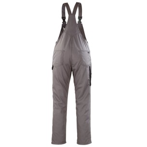 BERULFE, grå-svart hängselbyxor med flera fickor, storlekar S-2XL 2