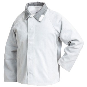 CHAQUETA de Cuero serraje gris calidad standard tallas S-3XL