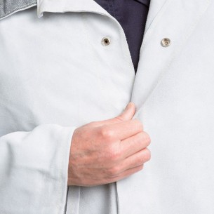 CHAQUETA de Cuero serraje gris calidad standard tallas S-3XL 2