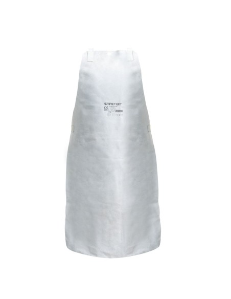 Grey leather apron standard quality 90x60 cm