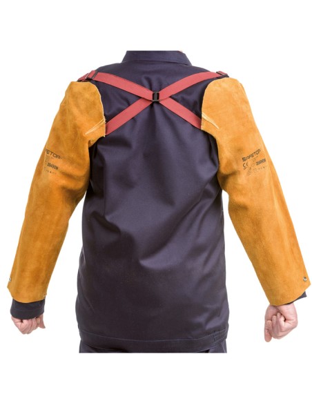 High-quality Leather Sleeves with Crossed Straps