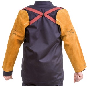 High-quality Leather Sleeves with Crossed Straps