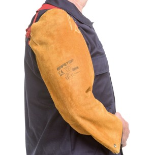 High-quality Leather Sleeves with Crossed Straps 2