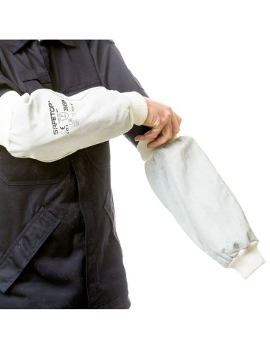 MANCHES JUSQU'AU COUDE en cuir gris qualité standard