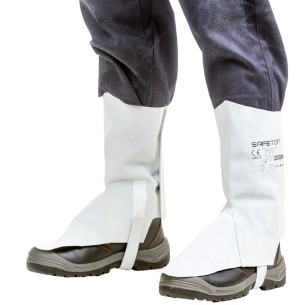 Leather GAITERS, Grey Standard Series, pair