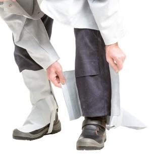 Guêtres en cuir, grises Série Standard, paire 2