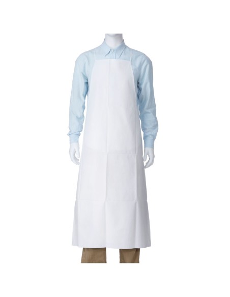مريلة بيضاء من البولي بروبلين الميكرو مسامي 115x75 سم