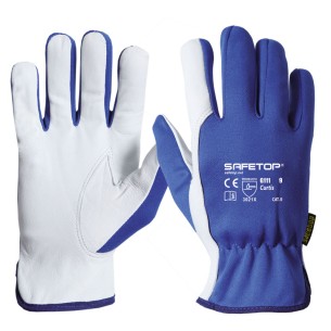 CURTIS, polyester and goatskin grain glove