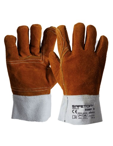 ALBORG, guante de soldador piel serraje 28 cm talla única