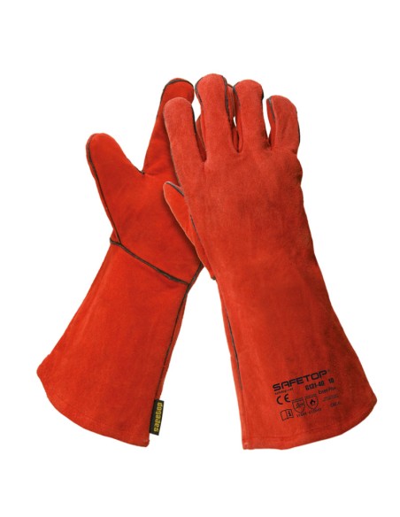 ESSEN PLUS, gant de soudeur rouge 40 cm taille unique