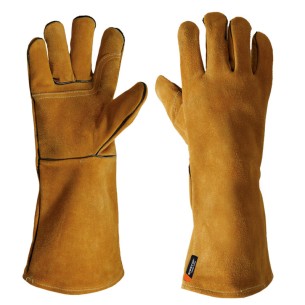 COLUMBUS, lång svetshandske av semskinn i en storlek