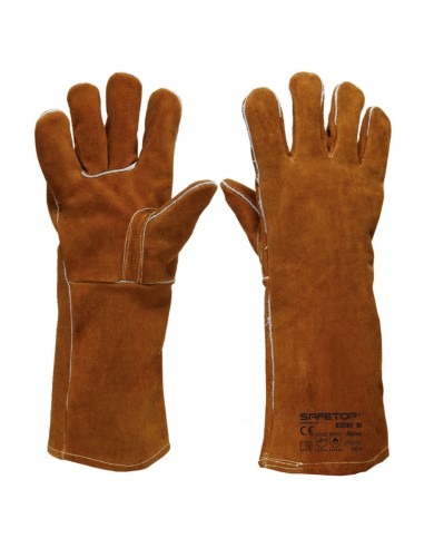 MAINE, long split leather welding glove one size