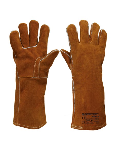 MAINE, long split leather welding glove one size