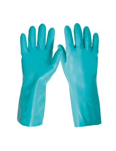 POWER-COAT, כפפה כימית ירוקה מניטריל