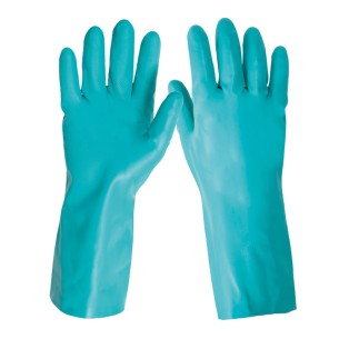 POWER-COAT, כפפה כימית ירוקה מניטריל