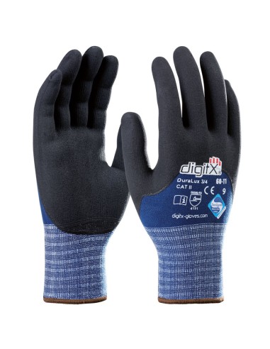 DURALUX 3/4 Coat, gant en lycra-nitrile satiné