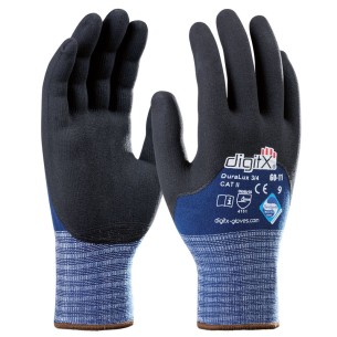 DURALUX 3/4 Coat, lycra-nitrile coated glove