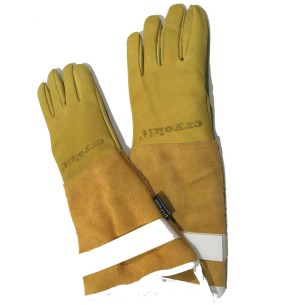 CRYOLITE, Leather Cryogenic Glove for Liquid Nitrogen and thermal 250ºC