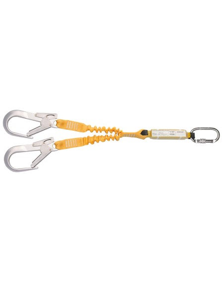 DOPPIO CINGHIA ELASTICA 1,78 m, con assorbitore e moschettoni