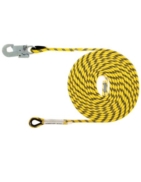 LINHA DE VIDA 10 m, 14 mm diâmetro com mosquetão 80111