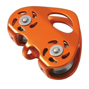 POLEA, di alluminio per tirolese per corde fino a 13 mm