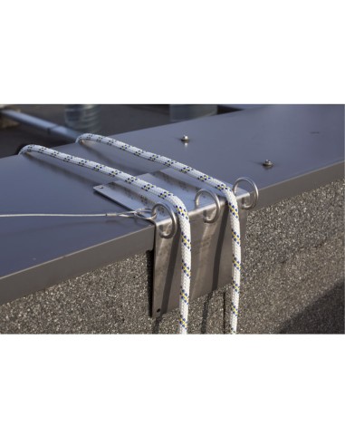 PROTETTORE per linee di vita, in acciaio inox 180x175,5 mm