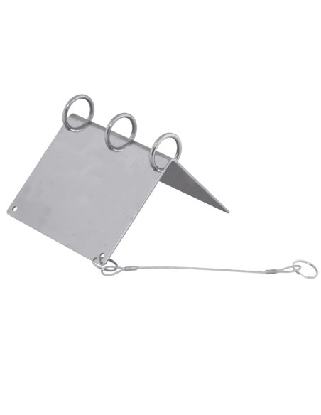 PROTECTEUR pour lignes de vie, en acier inox 180x175,5 mm