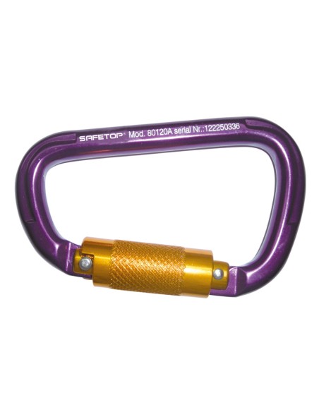 MOSCHETTONE DA 3/4 DI GIRO, IN ALLUMINIO ULTRALEGGERO APERTURA 22 mm