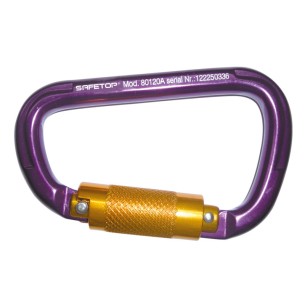 MOSCHETTONE DA 3/4 DI GIRO, IN ALLUMINIO ULTRALEGGERO APERTURA 22 mm