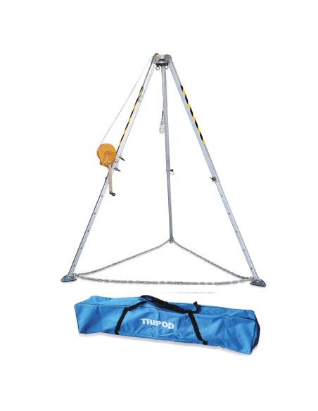 Confined spaces KIT, with tripod 2m winch 25m and backpack