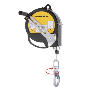 TORNO-SAFE 15, torno de cable 15 m con manivela para trípodes