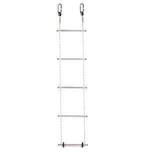 ESCALERA, enrollable de cuerda de 11 m y 37 peldaños