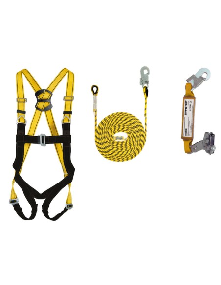 NAR-02, kit med sele 80070B+höghöjdsfångare 80247BJ+80153 (30 m)
