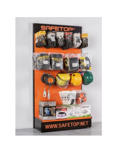 SHEET DISPLAY, 100x200 cm with tray and hooks