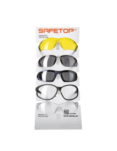 EXPOSITOR DE GAFAS, de metacrilato para 5 modelos 37x17 cm
