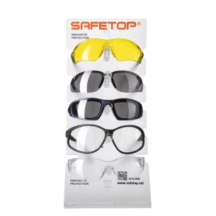 EXPOSITOR GAFAS, de metacrilato para 5 modelos 37x17 cm