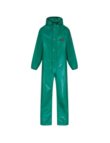 CHEMMASTER, tuta in PVC verde resistente ai prodotti chimici