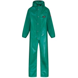 CHEMMASTER, green PVC chemical resistant coverall