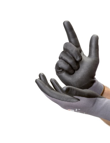 ARMOLUX Palm, nitrile glove with embossed stripes on the palm