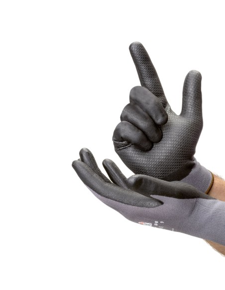 ARMOLUX Palm, nitrile glove with embossed stripes on the palm