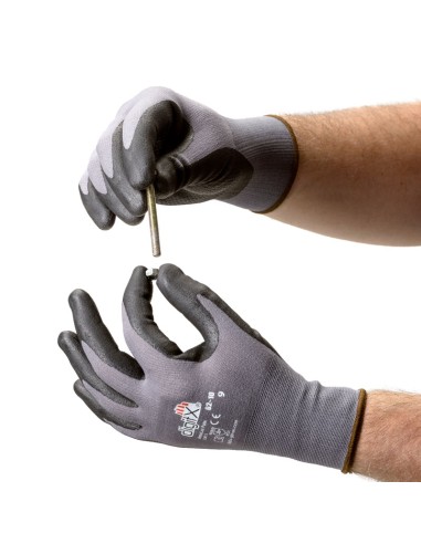 ARMOLUX Palm, nitrile glove with embossed stripes on the palm