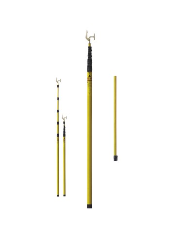 TELESCOPIC HANDLE 8 m, fibreglass pole with backpack