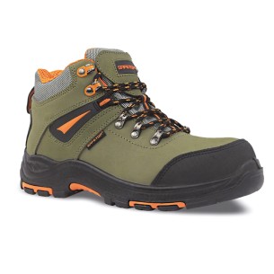 CANCIO, bota S3 HRO 300ºC hecha en nobuck khaki 2