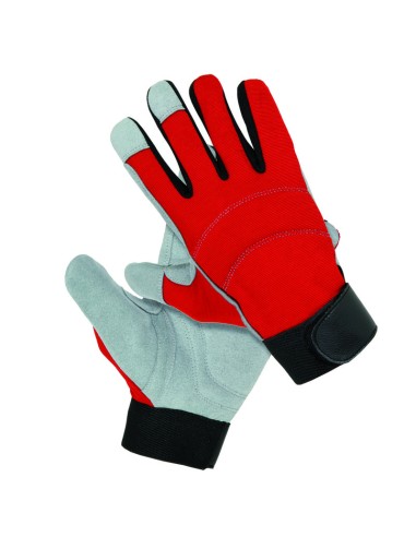 DETROIT, synthetic leather and stretch fabric glove one size